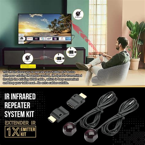 Buy IR Extender Over HDMI Cable, IR Repeater kit IR Receiving Sensor 70 ...