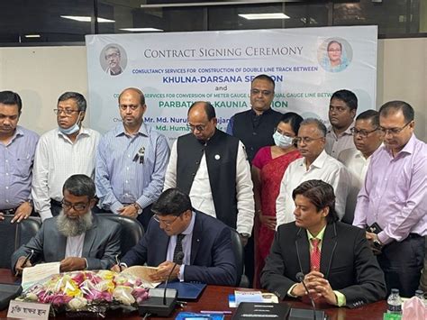 Bangladesh, India sign consultancy contract for two railway projects