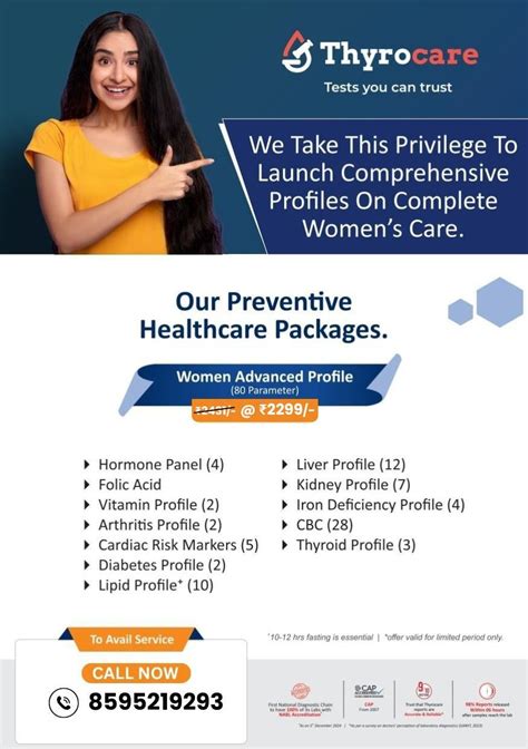 Women Advanced Profile with UTSH | 80 Tests @ Rs. 2299 | Thyrocare
