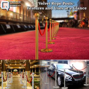 Velvet Rope Posts- Features and Uses at a Glance Qmaster