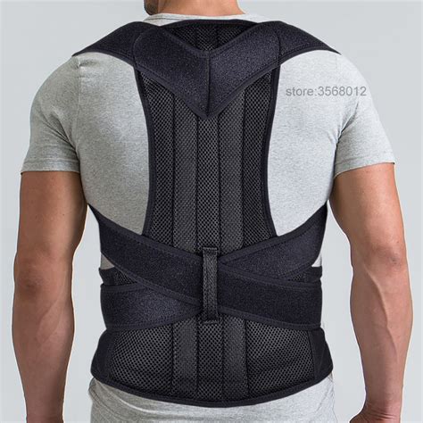 Upper Back Belt Posture Corrector Support Corset Shoulder Braces Spine ...
