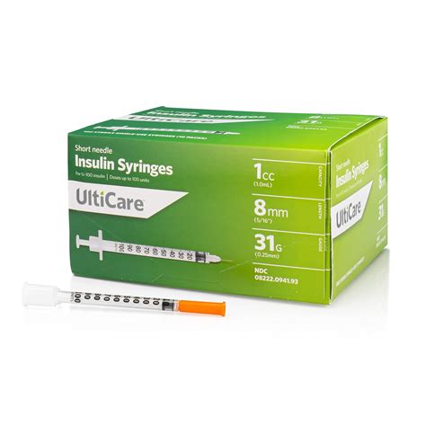 Buy UltiCare U-100 Insulin Syringes, Comfortable and Accurate Dosing of ...