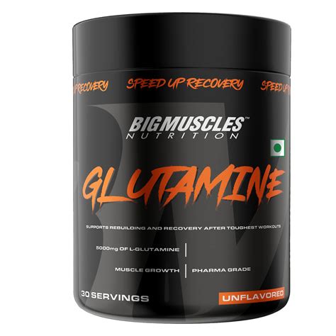 Bigmuscles Nutrition Glutamine Powder |150 Grams | 30 Servings ...