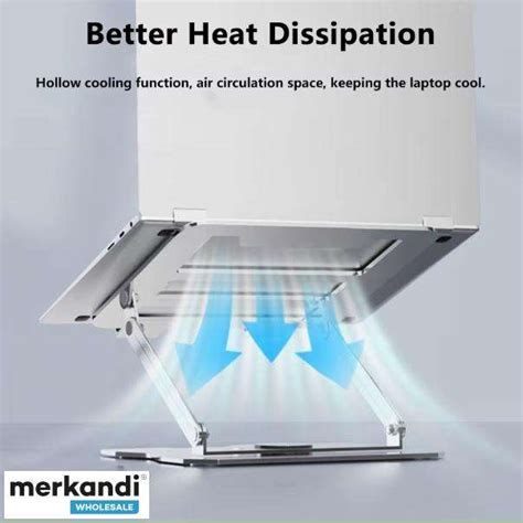 Laptop Stand Bracket Heatsink Foldable Metal Shelf 360 Degree Rotating ...