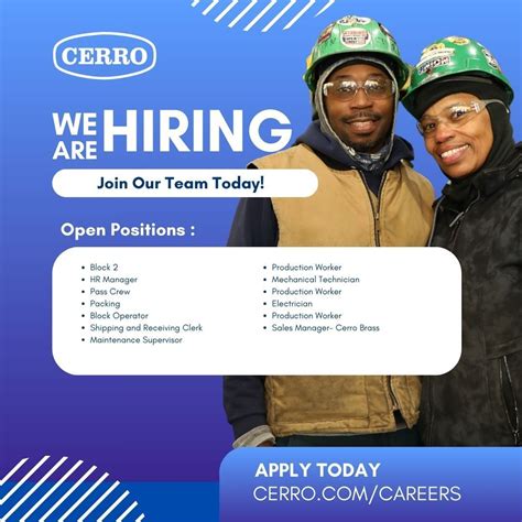 Cerro Flow Products LLC on LinkedIn: #joinourteam #careeropportunities