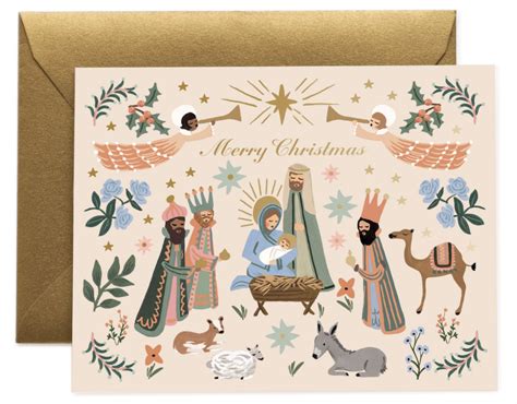 Nativity Scene Card - Rifle Paper Co.