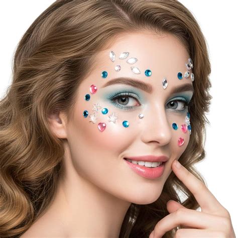 Fstrend Face Sticker Jewels Set, Temporary Tattoo India | Ubuy