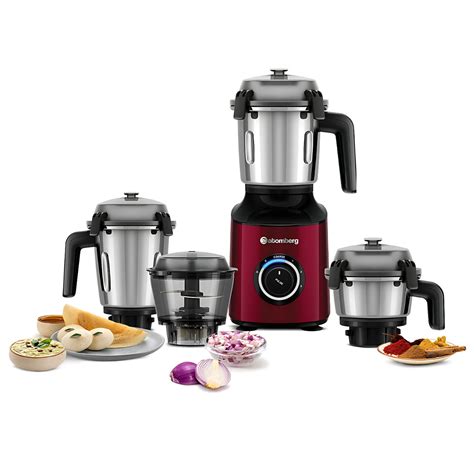 Atomberg Zenova 550W BLDC Powerful Motor with 4 Jars Mixer Grinder – R ...