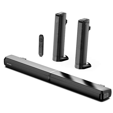 ULTIMEA 2.2ch Sound Bar for TV, Built-in Dual Subwoofer, 2 in 1 ...