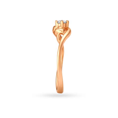 Elaborate Rose Gold Finger Ring
