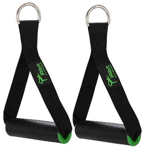 iRibit Fitness Professional Exercise Handles for Cable Machines and ...