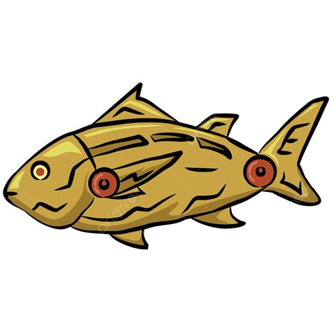 Cartoon Robot Fish