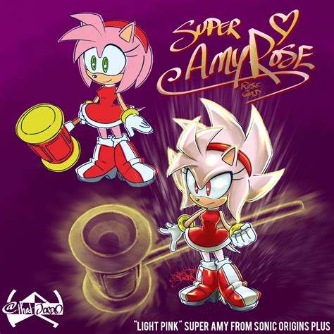 Super Amy Rose Super Sonic And Amy Commission By AdamBryceThomas
