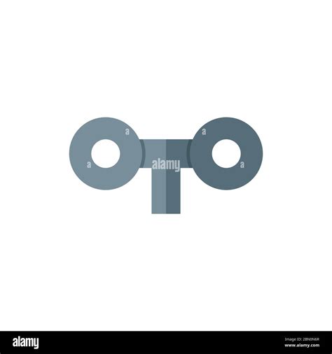 Wind up key vector icon symbol lock isolated on white background Stock ...