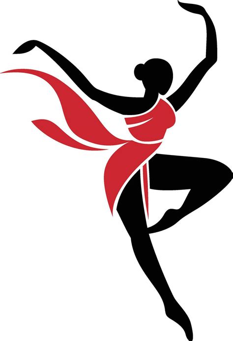 Ballet dancer ballerina logo template simple style vector , Female ...