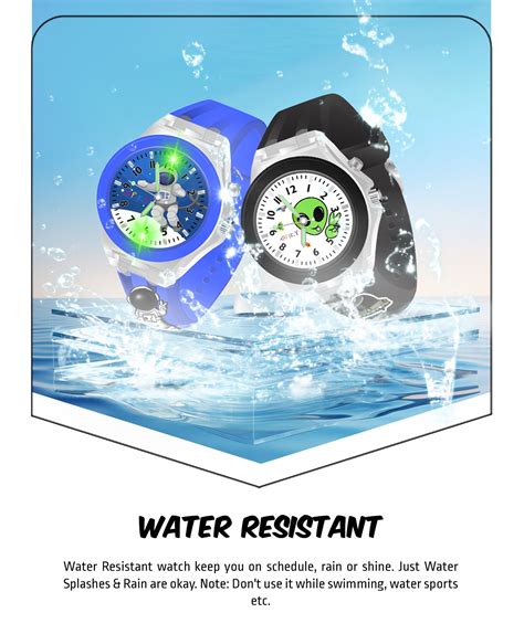 Spiky 3D Astronaut & Rabbit Cartoon Analog Light Watch Combo - Blue ...