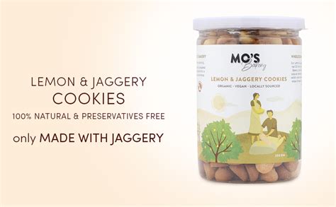 Mo's Lemon & Jaggery Cookies 300 G | Vegan | Tasty & Healthy Cookies ...