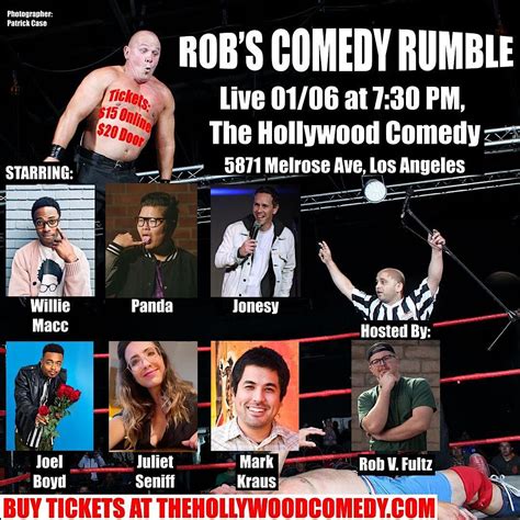 Saturday Standup Comedy Show: ROBS COMEDY RUMBLE @THE HOLLYWOOD COMEDY ...