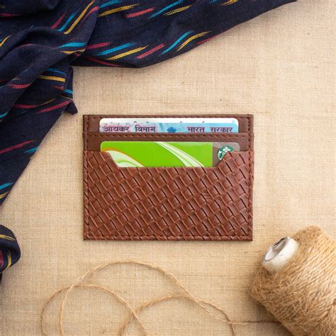 Mini Card Wallet - Brown Checked – Hamelin