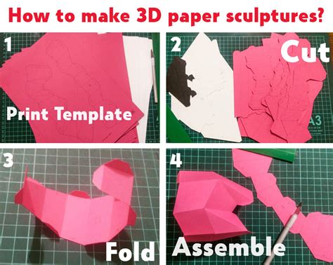 Paper Craft Hands With Heart Papercraft 3D Wall Decor DIY - Etsy India