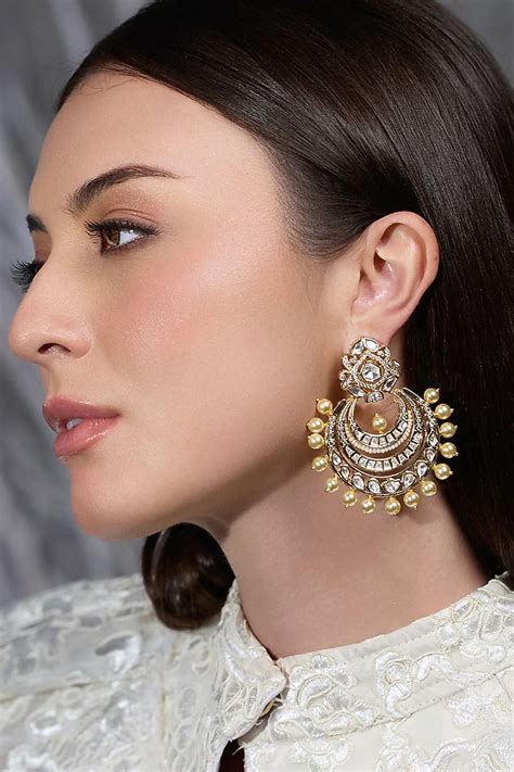 The only earrings you need this wedding season are statement chandbalis ...