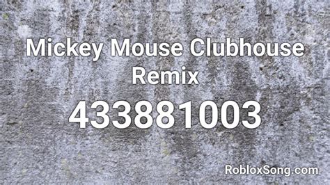 Image result for Mickey Mouse Roblox ID Code