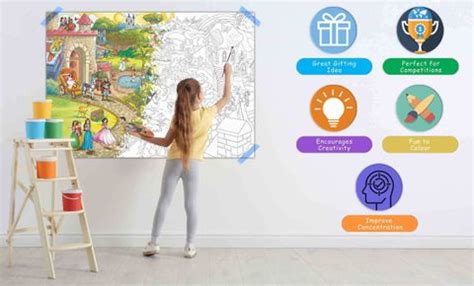 PREPOSITIONS CHART and GIANT PRINCESS CASTLE COLOURING POSTER | SET OF ...