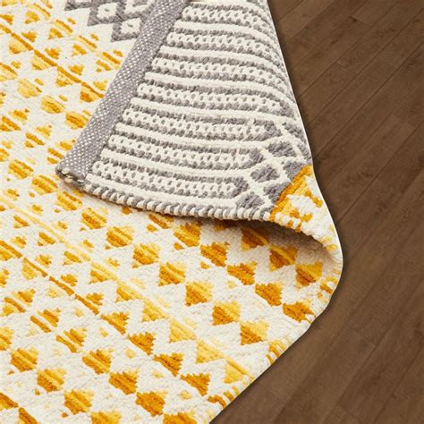 Buy Melange Cotton Blend Woven Dhurrie - 90x60cm from Home Centre at ...