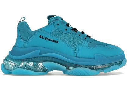 Balenciaga Triple S Clear Sole Teal Blue – Kicks Machine