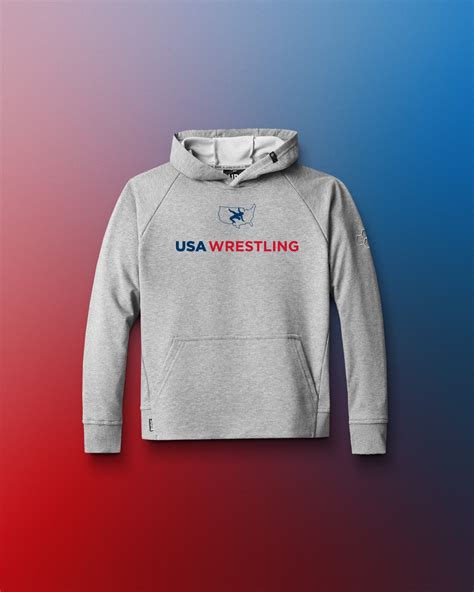 USA Wrestling Logo Youth Elite Terry Hoodie | RUDIS