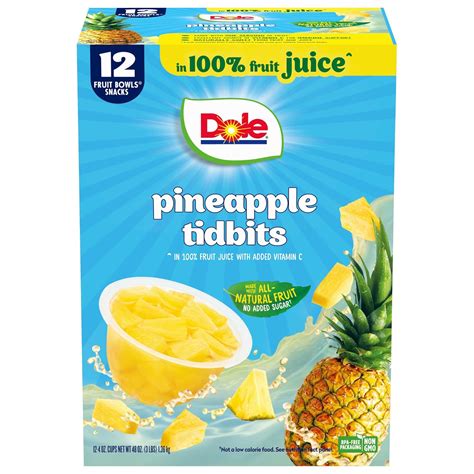 Dole Pineapple Tidbits in 100% Juice - Dole Fruit India | Ubuy