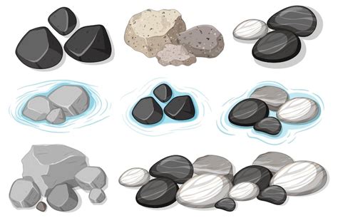 Cartoon pebbles Images - Free Download on Freepik
