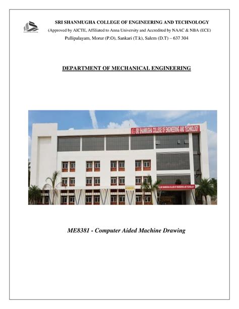 CAMD Lab Manual - SRI SHANMUGHA COLLEGE OF ENGINEERING AND TECHNOLOGY ...