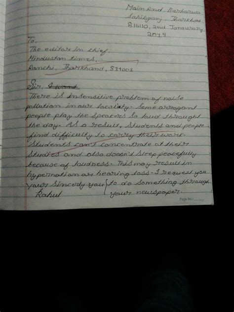 Write a letter to the editor to stop the nuisance of loudspeaker ...