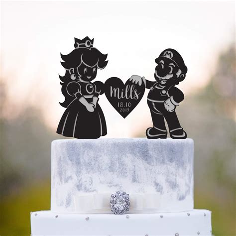 Super Mario Cake Toppersuper Mario Princess Peach Cake Topperlast Name ...