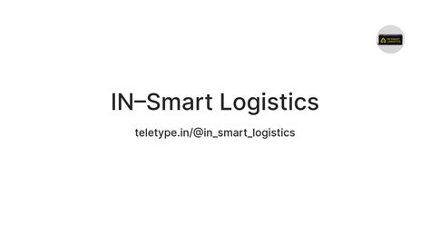 IN–Smart Logistics — Teletype