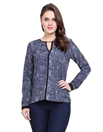 Vogavoot Front Keyhole Golden Button Women Top (X-Large) : Amazon.in ...