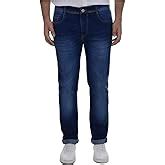 Ben Martin Men's Regular Fit Stretchable 36 Size Dark Blue Cotton Denim ...