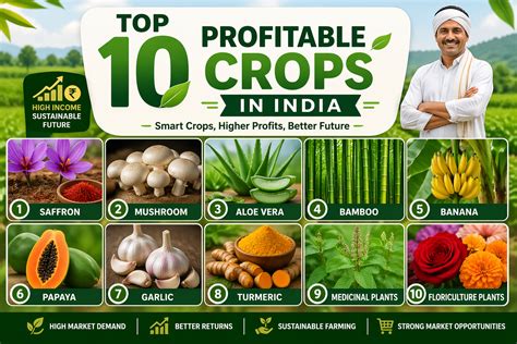 Top 10 High Profitable Crops in India – Khethari