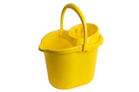 Yellow 15Ltr Mop Bucket & Wringer - Direct Imports
