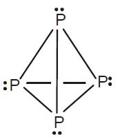 White phosphorus P4 has the following characteristics: