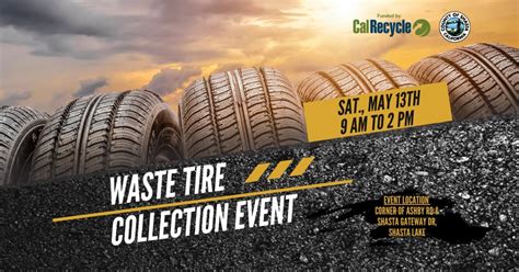 FREE Waste Tire Collection Event, Shasta Lake, Shasta Lake - Shasta ...