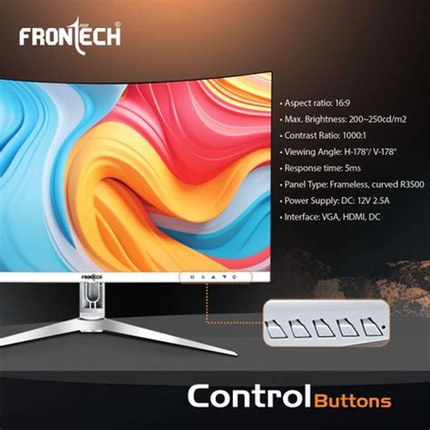 Frontech Ultima Series 55.88 cm (22 inch) Full HD LED Backlit VA Panel ...