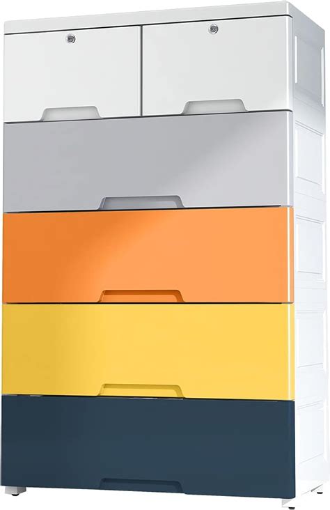 Buy Plastic Storage Dresser,5 Drawers Dressers chests of Drawers ...