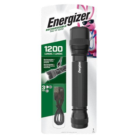 Energizer Recharge 1200-Lumen 3 Modes LED Flashlight with Rechargeable ...
