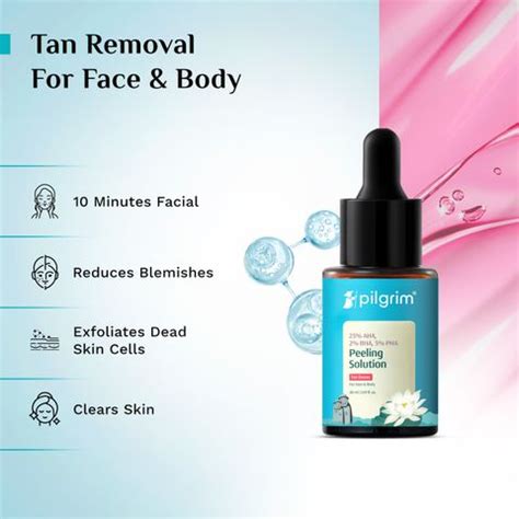 Pilgrim 25% AHA + 2% BHA + 5% PHA Peeling Solution Face Serum for ...