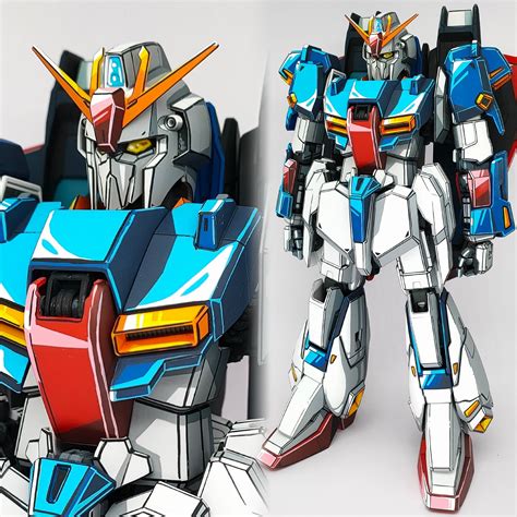 Repaint Gunpla PGZ: Manga Colored Gundam Figure - Lyk Repaint