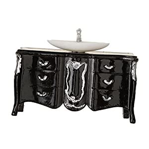 Magideal 1:25 Scale Plastic Washbasin Cabinet (Black) : Amazon.in: Home ...