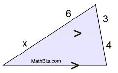 Image result for Side Splitter Theorem Practice Worksheet
