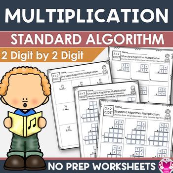 Image result for Two Digits Long Standard Algorithm Multiplication
